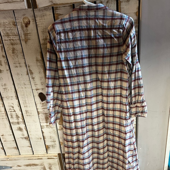 Free People Long Plaid Shirt - Picture 6 of 6